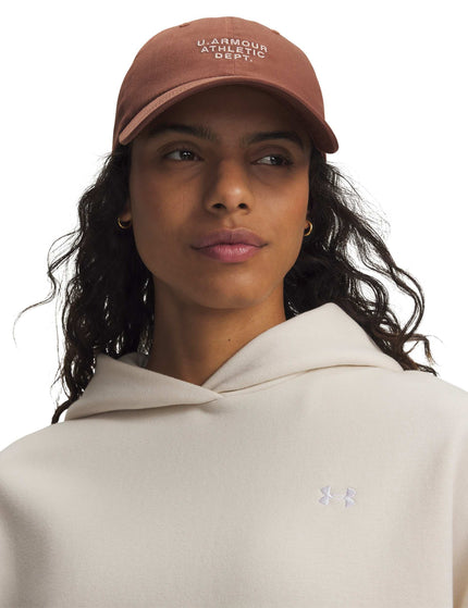 Under Armour Essential Low Adjustable Cap - Vintage Mocha/Bashful Pinkimages1- The Sports Edit