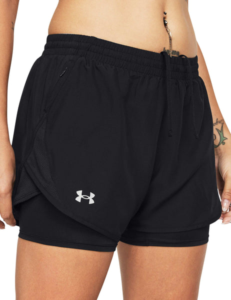 Under Armour Fly-By 2-in-1 Shorts Black The Sports Edit