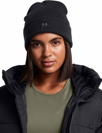 Under Armour Halftime Cuff Beanie - Black/Castlerockimages3- The Sports Edit