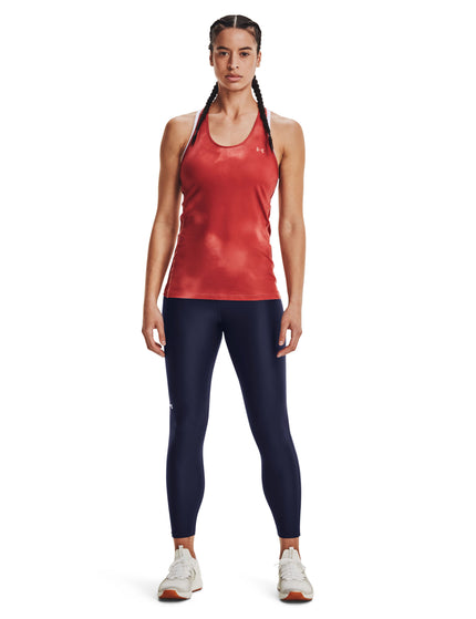 Under Armour HeatGear Armour No-Slip Waistband Ankle Leggings - Midnight Navy/Whiteimages4- The Sports Edit