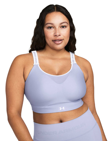 Under Armour Infinity 2.0 High Sports Bra - Celeste/Whiteimages1- The Sports Edit