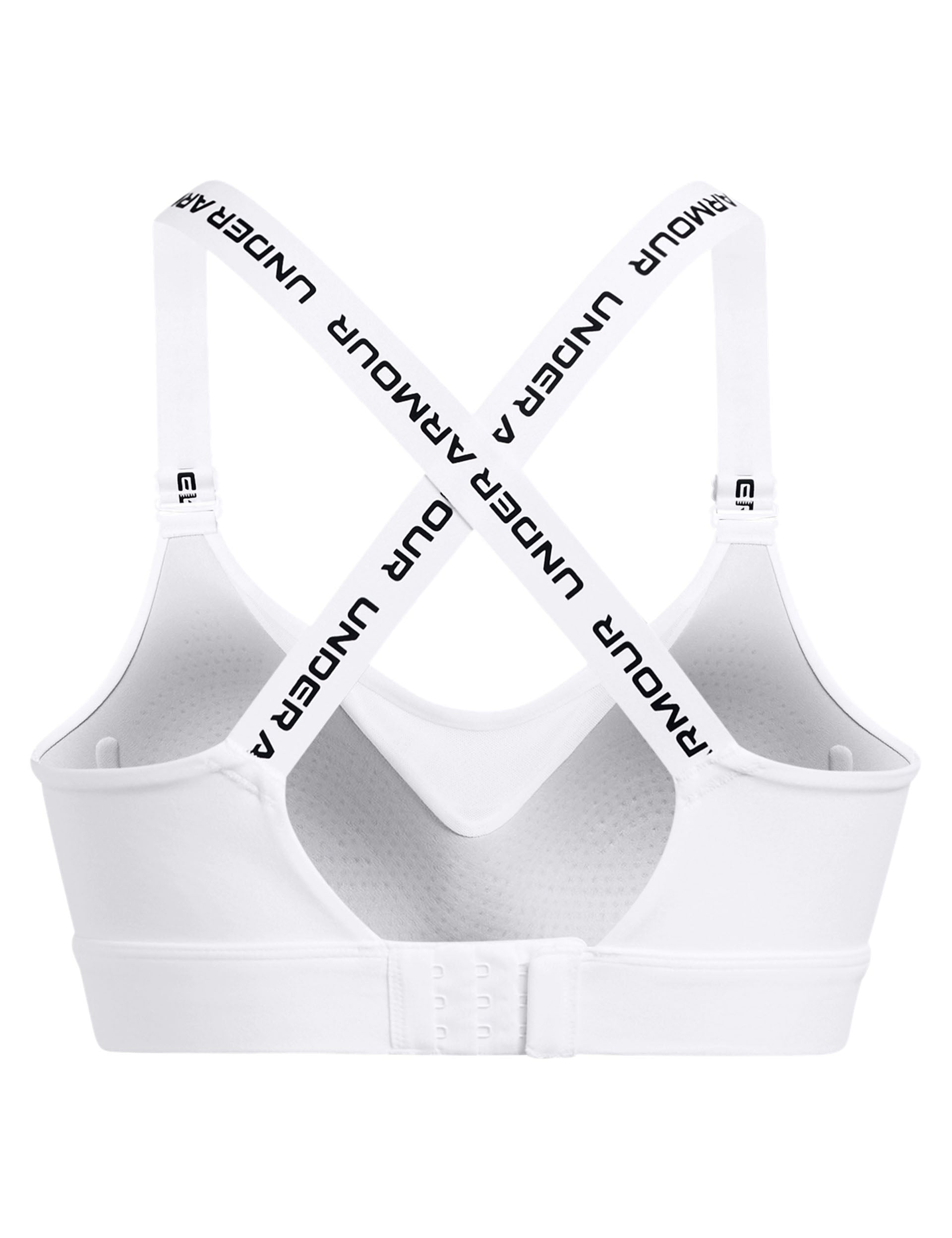 Buy Under Armour Women's UA Infinity High Sports Bra , White (100)/Halo  Gray , Large at