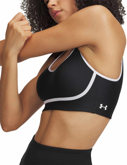 Under Armour Infinity Mid Piped Sports Bra - Black/Whiteimages3- The Sports Edit