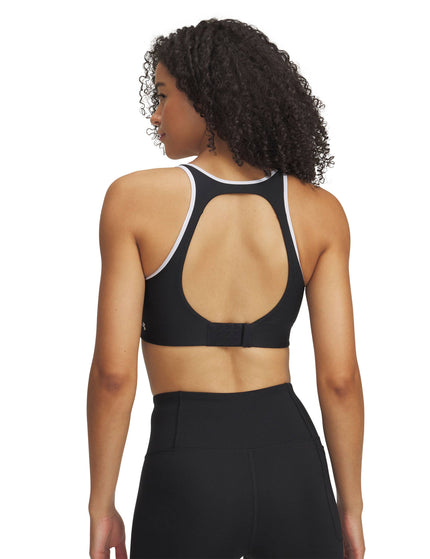 Under Armour Infinity Mid Piped Sports Bra - Black/Whiteimages2- The Sports Edit