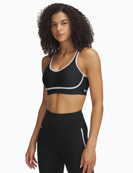 Under Armour Infinity Mid Piped Sports Bra - Black/Whiteimages1- The Sports Edit