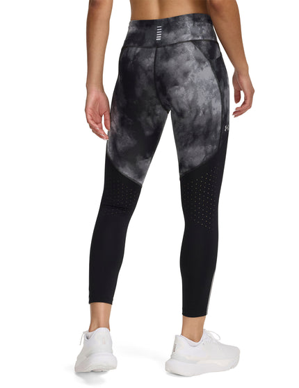 Under Armour Launch Printed Ankle Tights - Black/Reflectiveimages2- The Sports Edit