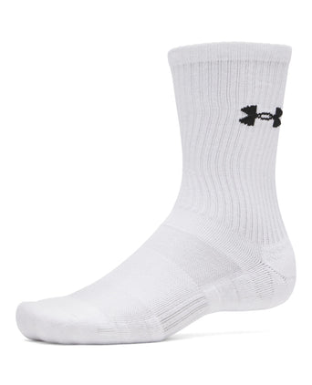 Performance Cotton 3-Pack Crew Socks - White/Ultimate Black