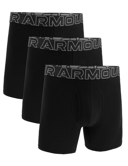 Under Armour Performance Cotton 6" 3-Pack Boxerjock - Blackimages1- The Sports Edit