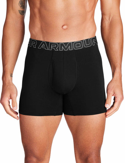 Under Armour Performance Cotton 6" 3-Pack Boxerjock - Blackimages2- The Sports Edit
