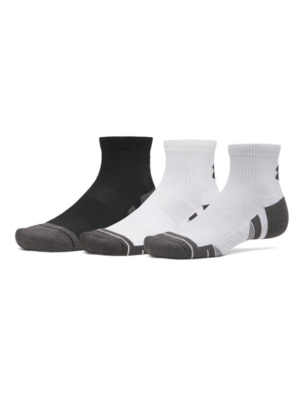 Under Armour Performance Tech 3-Pack Quarter Socks - Mod Grey/White/Jet Greyimages1- The Sports Edit