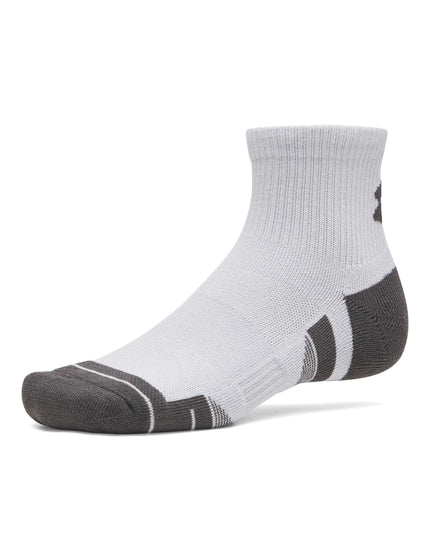 Under Armour Performance Tech 3-Pack Quarter Socks - Mod Grey/White/Jet Greyimages2- The Sports Edit