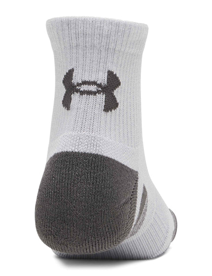 Under Armour Performance Tech 3-Pack Quarter Socks - Mod Grey/White/Jet Greyimages3- The Sports Edit