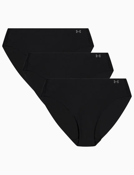 Under Armour Pure Stretch 3-Pack No Show Bikini - Black/Steelimages4- The Sports Edit