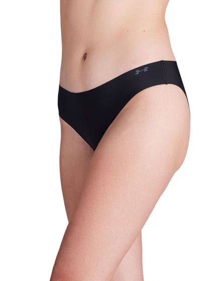 Under Armour Pure Stretch 3-Pack No Show Bikini - Black/Steelimages2- The Sports Edit