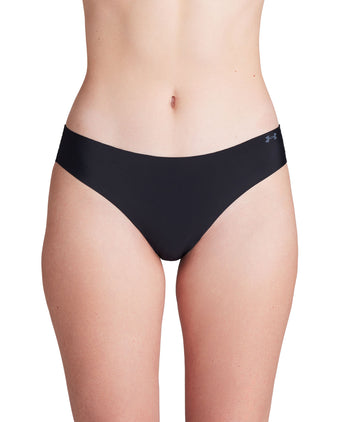 Pure Stretch 3-Pack No Show Bikini - Black/Steel