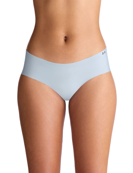 Under Armour Pure Stretch 3-Pack No Show Hipster - Blue Calm/Blue Smoke/Halo Greyimages2- The Sports Edit