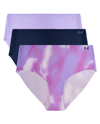 Pure Stretch 3-Pack No Show Hipster - Violet Void/Transparent/Washed Navy