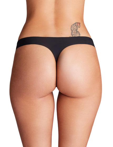 Under Armour Pure Stretch 3-Pack No Show Thong - Black/Steelimages4- The Sports Edit