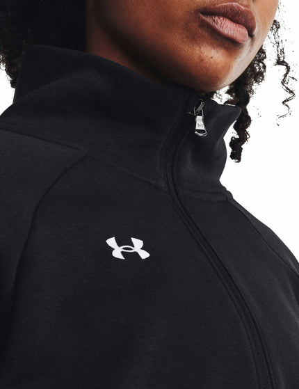 Under Armour Rival Fleece 1/2 Zip - Black/Whiteimages3- The Sports Edit