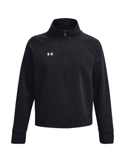 Under Armour Rival Fleece 1/2 Zip - Black/Whiteimages5- The Sports Edit