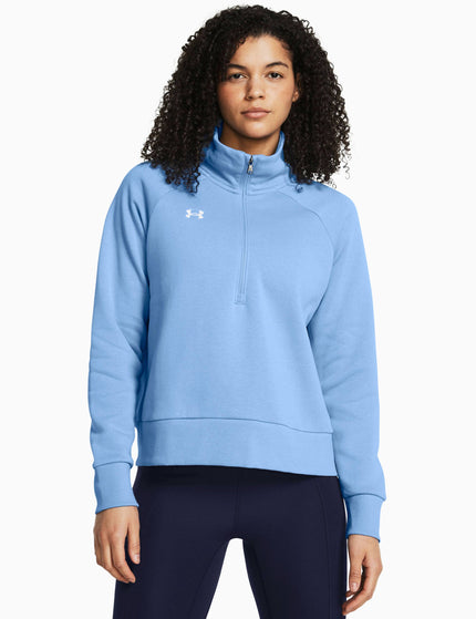 Under Armour Rival Fleece 1/2 Zip - Horizon Blueimages1- The Sports Edit