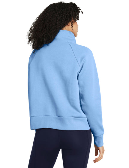 Under Armour Rival Fleece 1/2 Zip - Horizon Blueimages2- The Sports Edit