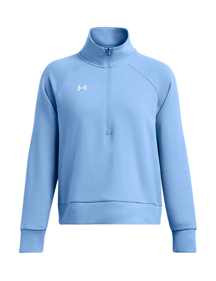 Under Armour Rival Fleece 1/2 Zip - Horizon Blueimages4- The Sports Edit