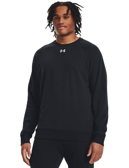 Under Armour Rival Fleece Crew - Black/Whiteimages1- The Sports Edit