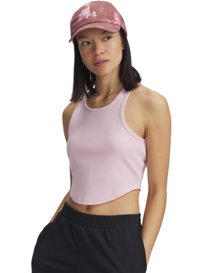 Under Armour Rival Rib Tank - Prime Pink/Whiteimages1- The Sports Edit