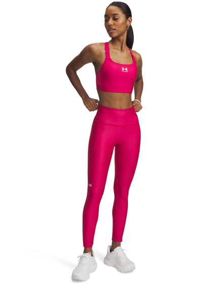 Under Armour Tech Ankle Leggings - Shaded Fuchsia/Whiteimages3- The Sports Edit