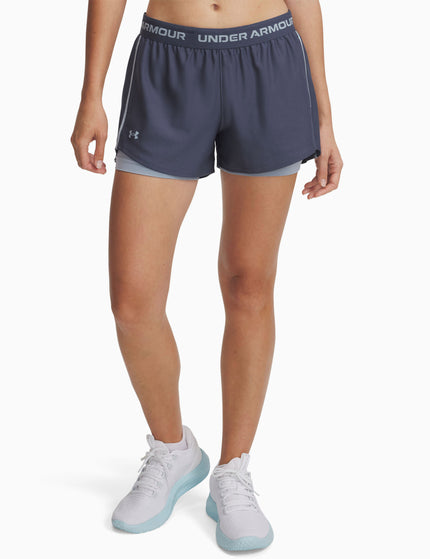 Under Armour Tech Play Up 2-in-1 Shorts - Downpour Grey/Harbour Blueimages1- The Sports Edit