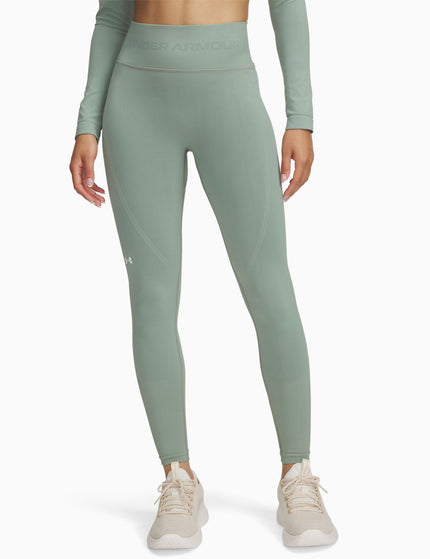 Under Armour Train Seamless Leggings - Silica Green/Whiteimages1- The Sports Edit