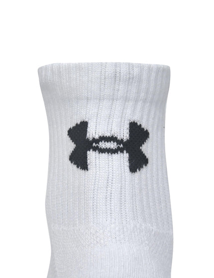 Under Armour Training Cotton 3-Pack Quarter Socks - Whiteimages6- The Sports Edit