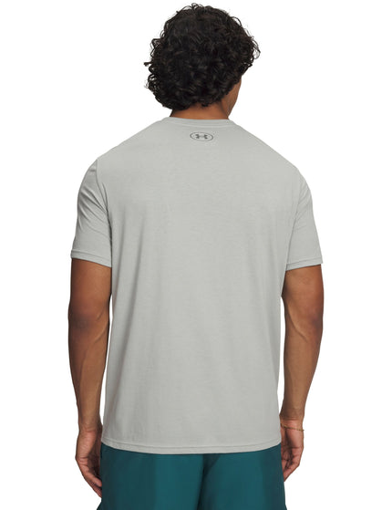 Under Armour Chest Logo Short Sleeve T-Shirt - Titanium/Clay Greenimages2- The Sports Edit