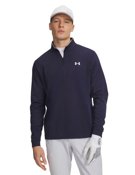 Under Armour Matchplay 1/4 Zip - Midnight Navy/Whiteimages1- The Sports Edit