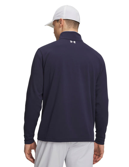 Under Armour Matchplay 1/4 Zip - Midnight Navy/Whiteimages2- The Sports Edit