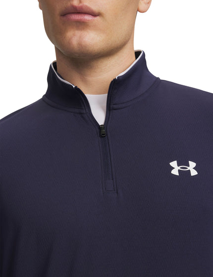 Under Armour Matchplay 1/4 Zip - Midnight Navy/Whiteimages3- The Sports Edit