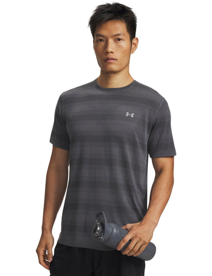 Under Armour Velociti Short Sleeve T-Shirt - Castlerock/Reflectiveimages1- The Sports Edit