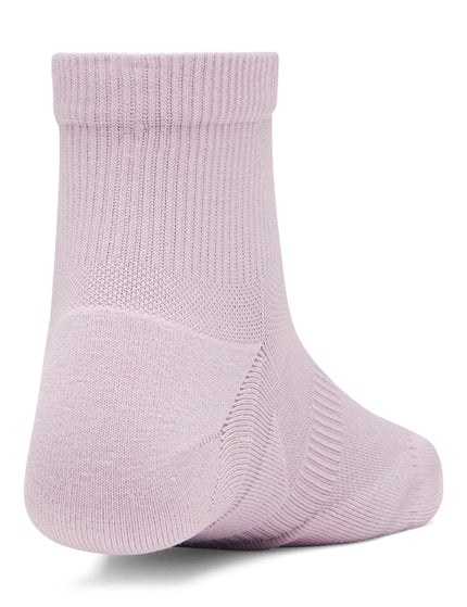Under Armour Vanish 3-Pack Quarter Socks - Mauve Pink/Titanium/Purple Echoimages3- The Sports Edit