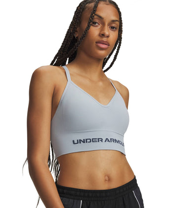 Vanish Seamless Low Light Support Sports Bra - Blue Fog/Downpour Grey