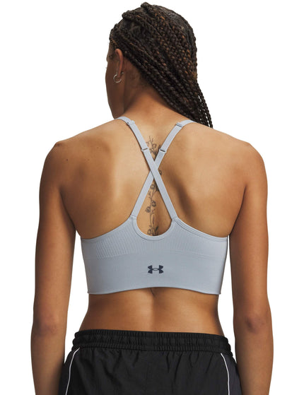 Under Armour Vanish Seamless Low Light Support Sports Bra - Blue Fog/Downpour Greyimages2- The Sports Edit