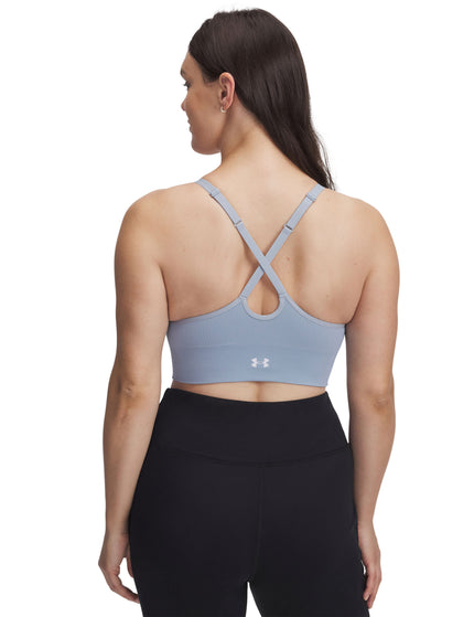 Under Armour Vanish Seamless Low Sports Bra - Harbour Blue/Whiteimages2- The Sports Edit