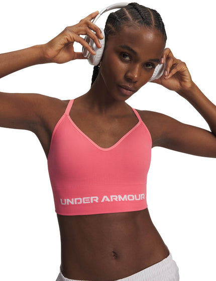 Under Armour Vanish Seamless Low Sports Bra - Bittersweet Pink/Whiteimages1- The Sports Edit
