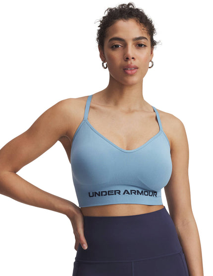 Under Armour Vanish Seamless Low Sports Bra - Blue Smoke/Washed Navyimages3- The Sports Edit