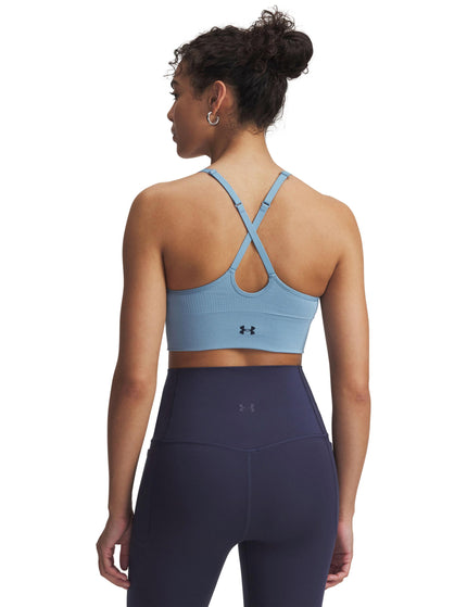 Under Armour Vanish Seamless Low Sports Bra - Blue Smoke/Washed Navyimages4- The Sports Edit