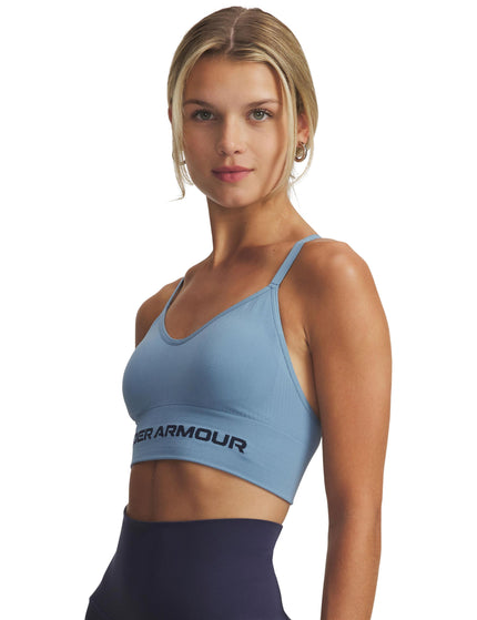 Under Armour Vanish Seamless Low Sports Bra - Blue Smoke/Washed Navyimages1- The Sports Edit