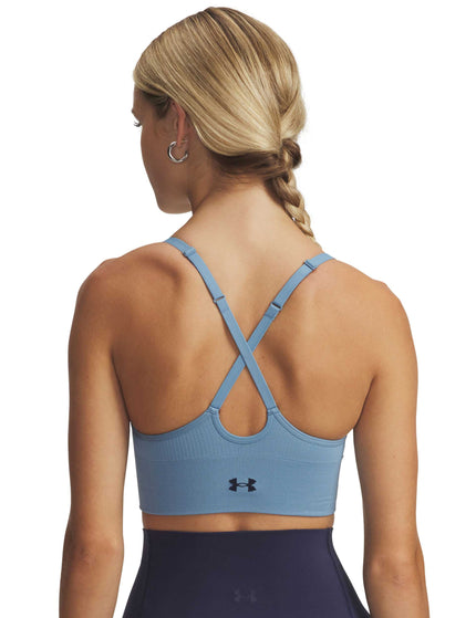 Under Armour Vanish Seamless Low Sports Bra - Blue Smoke/Washed Navyimages2- The Sports Edit