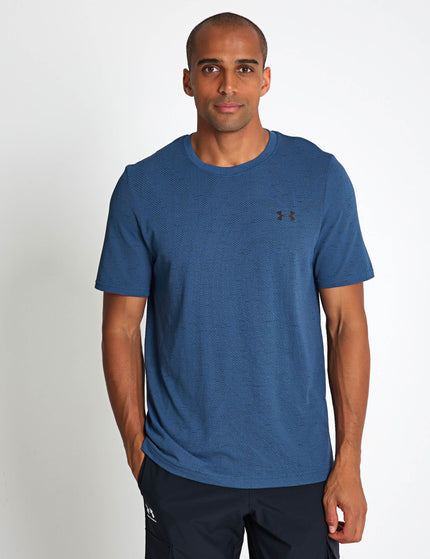 Under Armour Vanish Seamless Short Sleeve T-Shirt - Wham Blue/Blackimages1- The Sports Edit