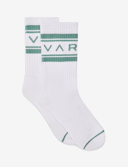 Varley Astley Active Sock - White/Cool Sageimages1- The Sports Edit