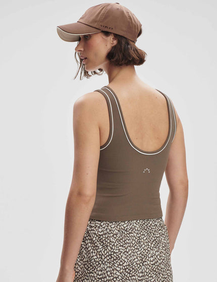 Varley Barney Piped Tank - Chocolate Chipimages3- The Sports Edit
